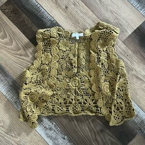 Bailey Blossom - Boho crocheted vest